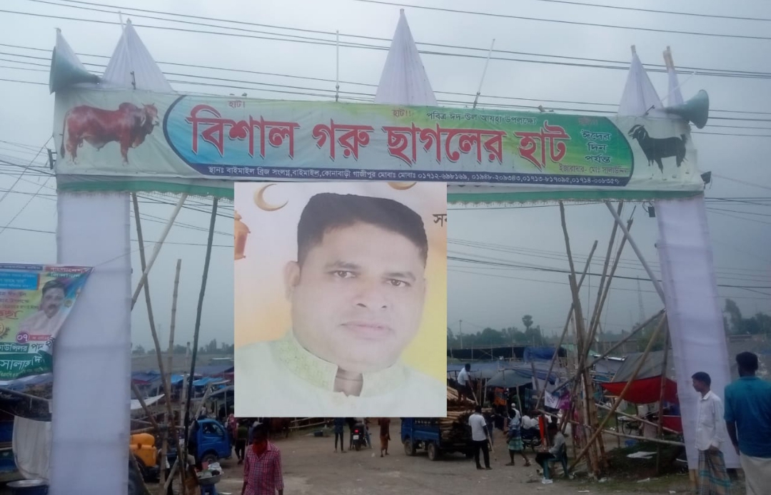 কোনাবাড়ীতে অবৈধ গরুর হাটের নেপথ্যে বিএনপি নেতা!