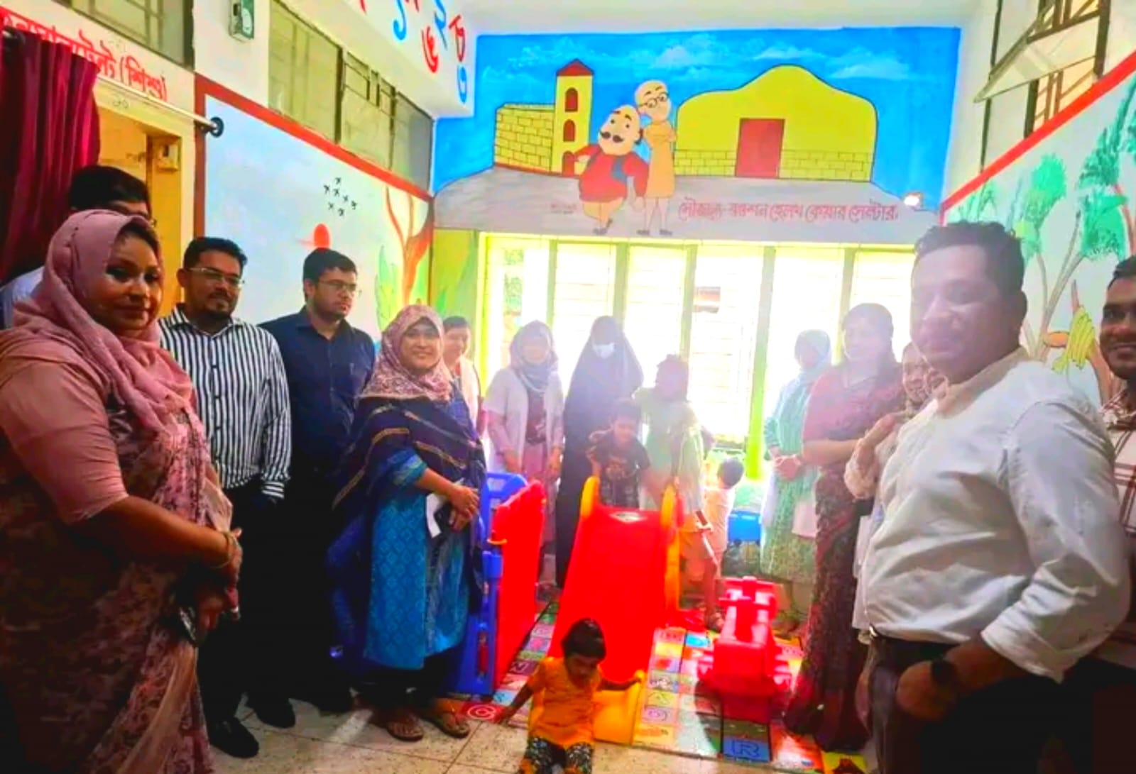 বোয়ালখালীতে উপজেলা স্বাস্থ্য কমপ্লেক্সে শিশুদের জন্য চালু করা হলো কিডস জোন